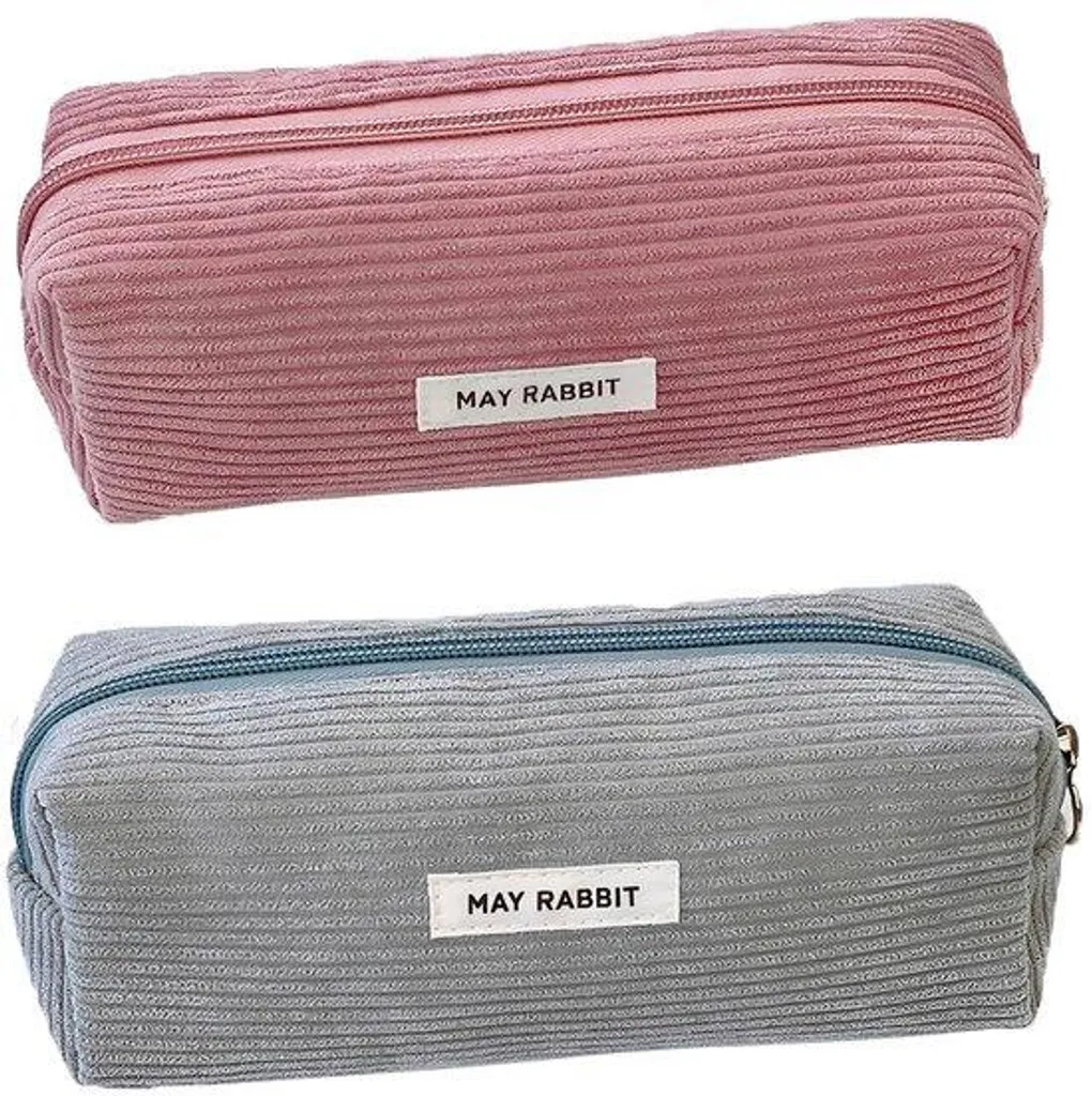 Petite trousse de rangement maquillage et stylos velours pour femmes