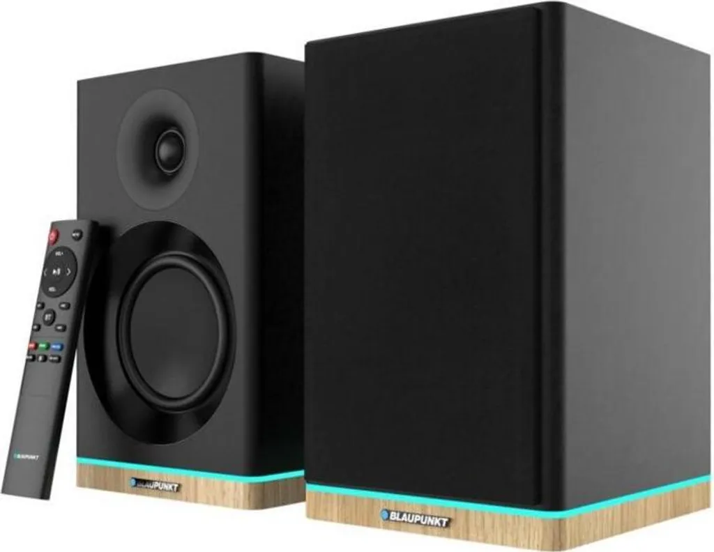 Paire d'Enceintes de Salon Blaupunkt BS60BK Noires - Son Stéréo Puissant