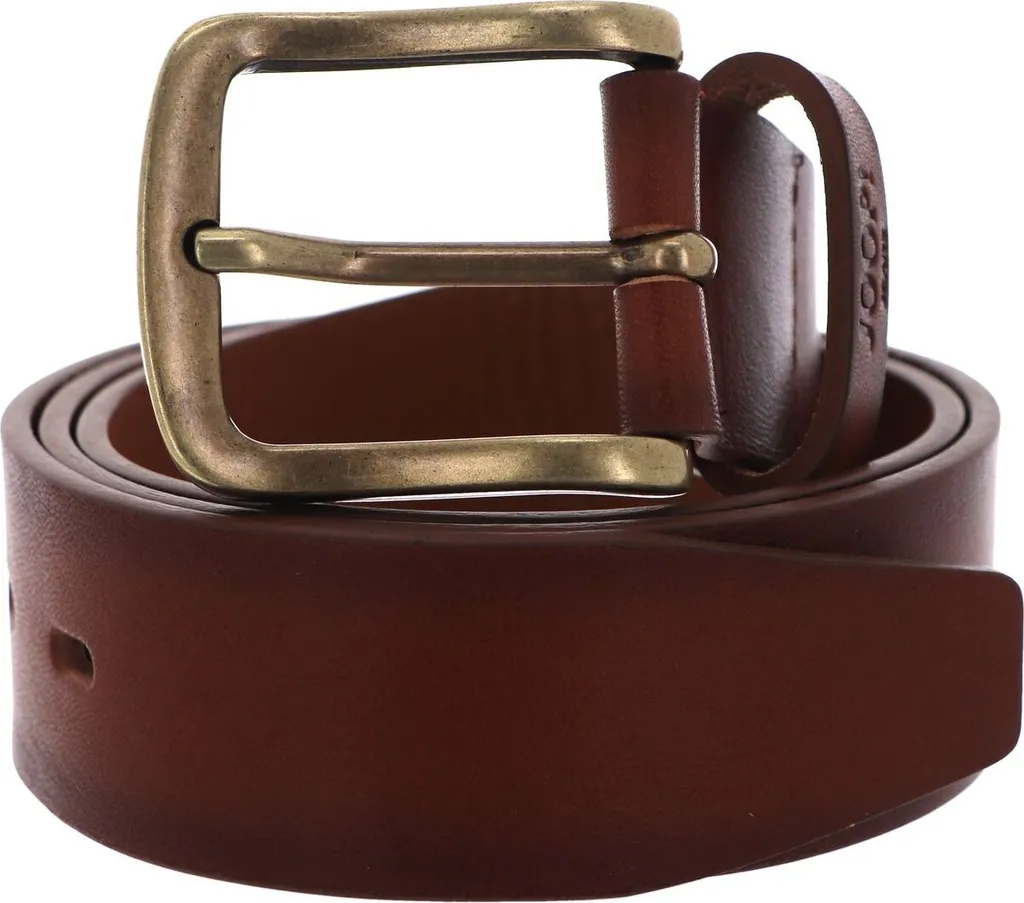 JOOP! Jeans Belt 4.0 cm W100 Sandalwood-Messing - Cintura Pelle Uomo