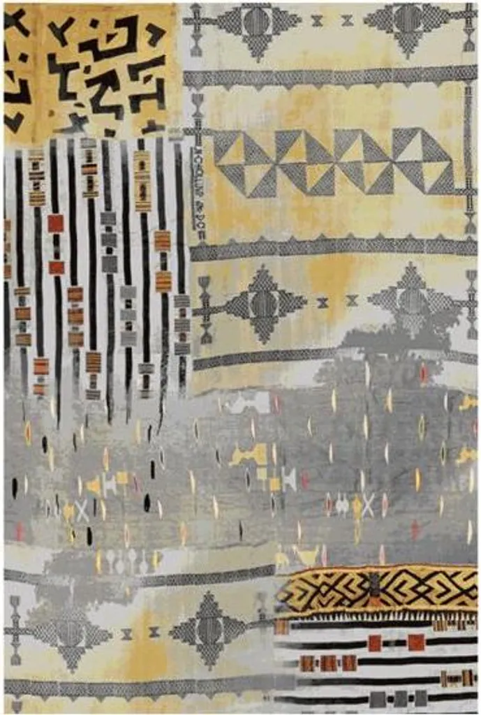 Tapis facile à nettoyer Zoya 153 X 160 x 235 cm – Anti-tache et tout terrain