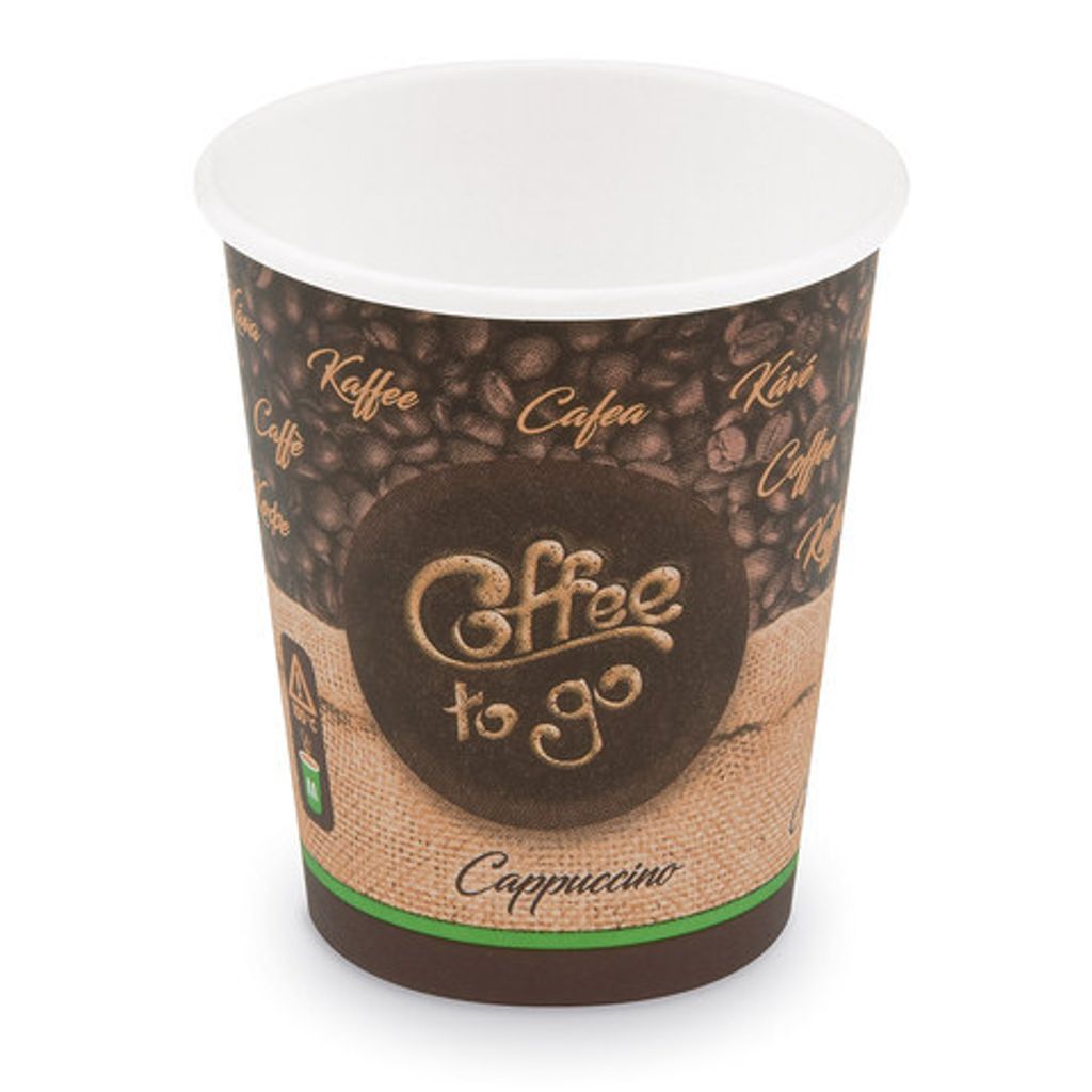100x Kaffeebecher M 'Coffee To Go' Cappuccino Caffe Lungo Produktbild 