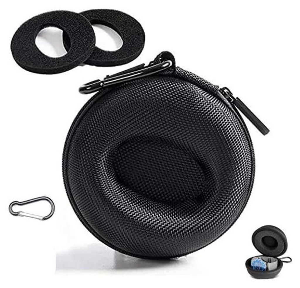 Geschlossene Uhrbox, tragbare Uhrbox, aufklappbarer Aufbewahrungsbox, geeignet für Herrenuhren und Smartwatches, maximal 50 mm, 10 x 6,5 cm, schwarz