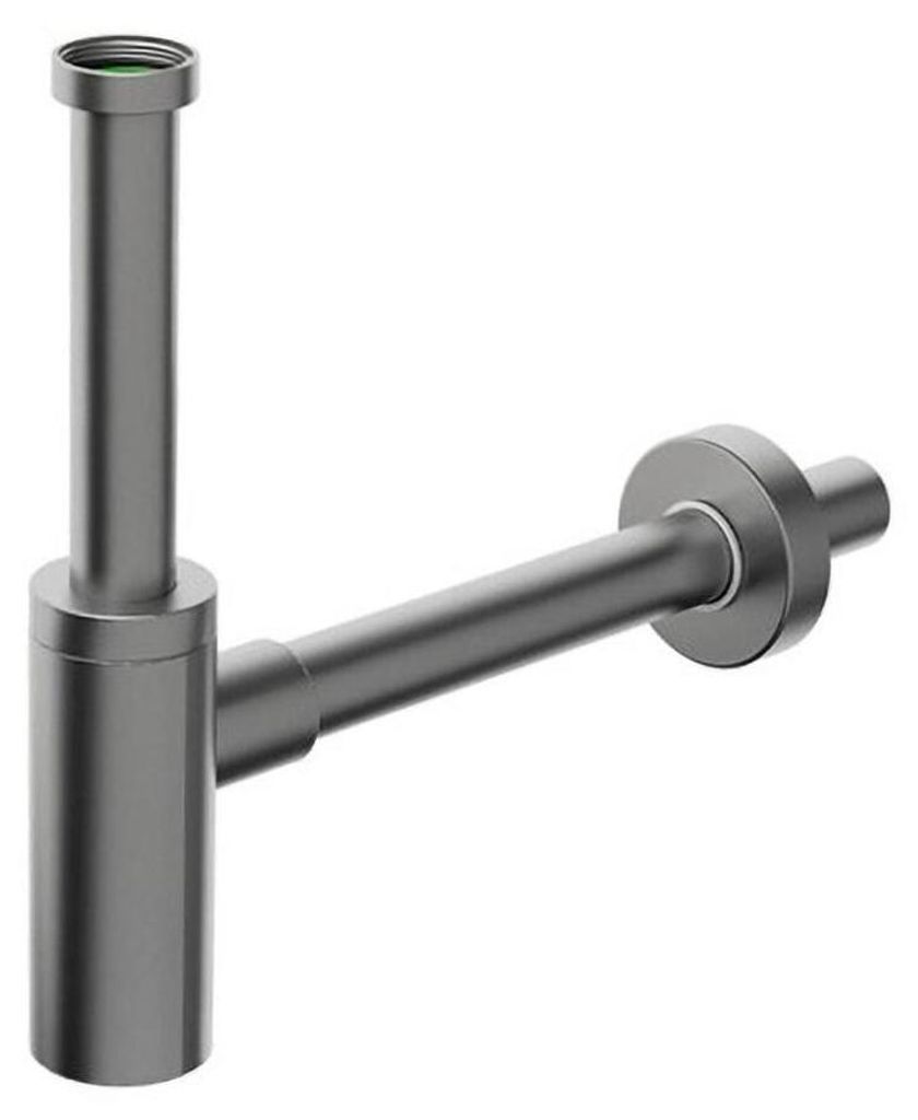 INOXMATER Waschtisch-Siphon 5/4", Ablauf 32mm, Edelstahl/Gun metal