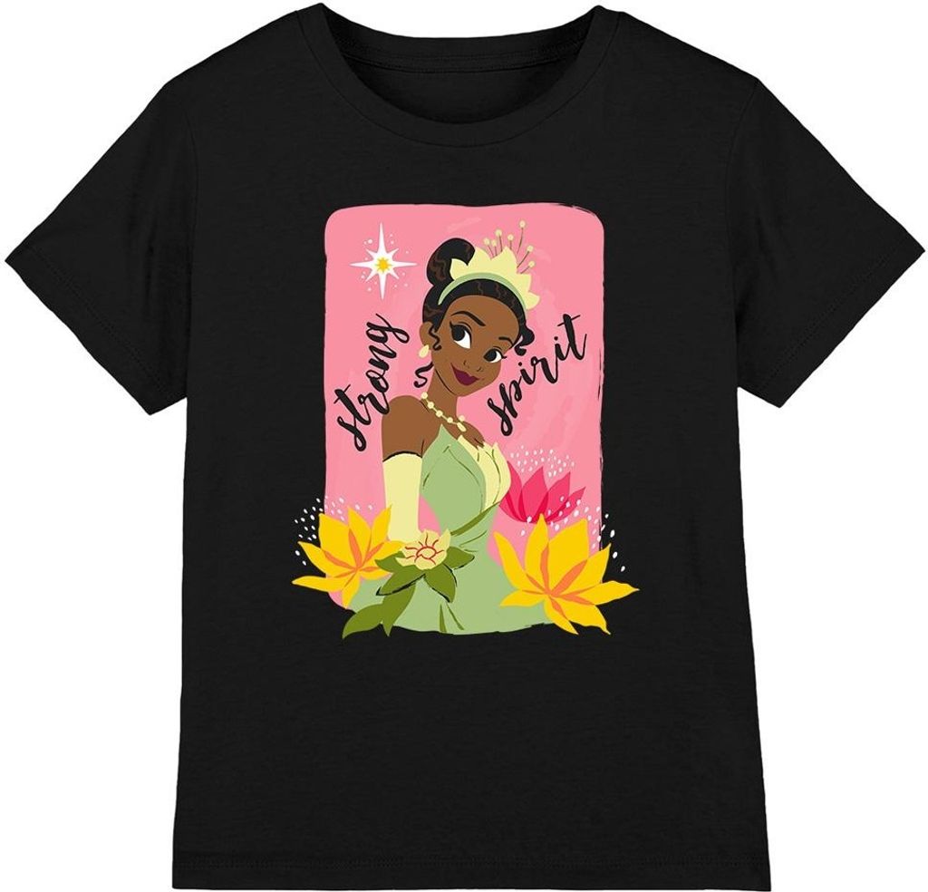 The Princess and the Frog - "Strong Spirit" T-Shirt für Kinder TV4491 (116) (Schwarz)