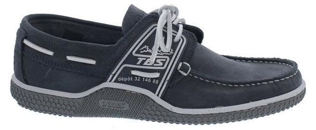 TBS Segelschuh Globek D8G41, Nubukleder, Dunkelgrau 43