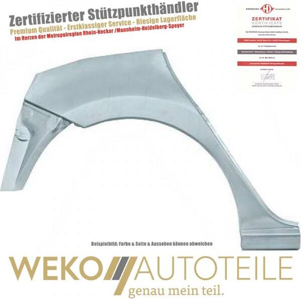 Seitenwand hinten rechts DIEDERICHS 9445232 für VW