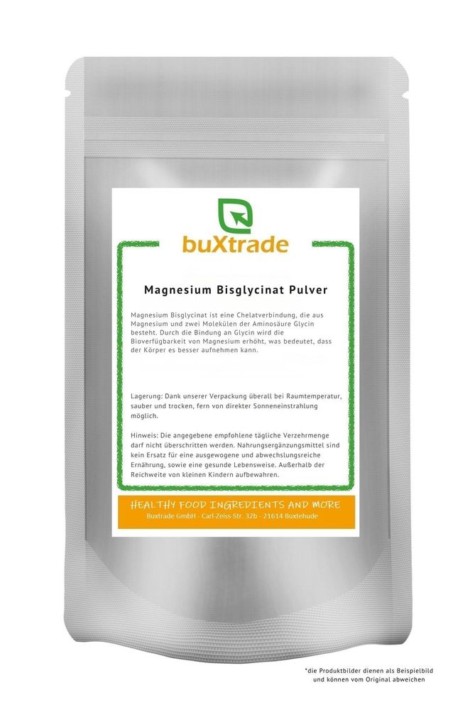 Magnesiumbisglycinat Pulver 500g | Pulver | Bisglycinat | Magnesium