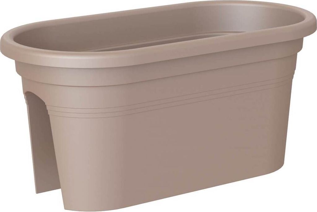 artevasi© VENEZIA Jardiniere Geländerkasten Taupe 60 cm - Produktbild 