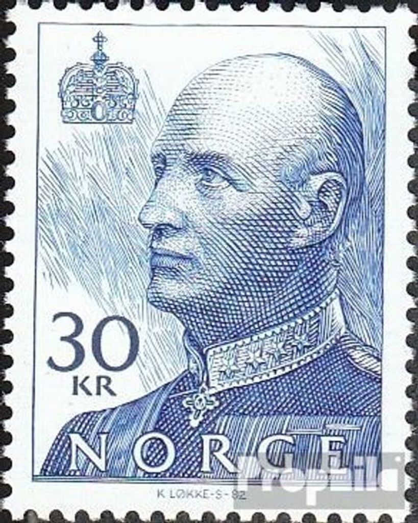 Briefmarken Norwegen 1994 Mi 1169A (kompl.Ausg.) postfrisch König Harald V