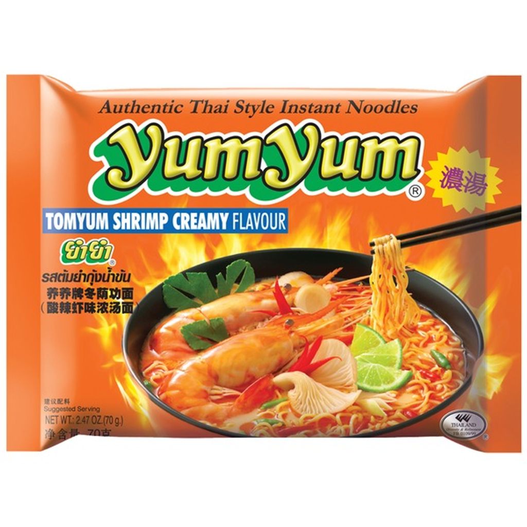 Yum Yum Instant Tomyum Shrimp Nudeln 70g Produktbild 