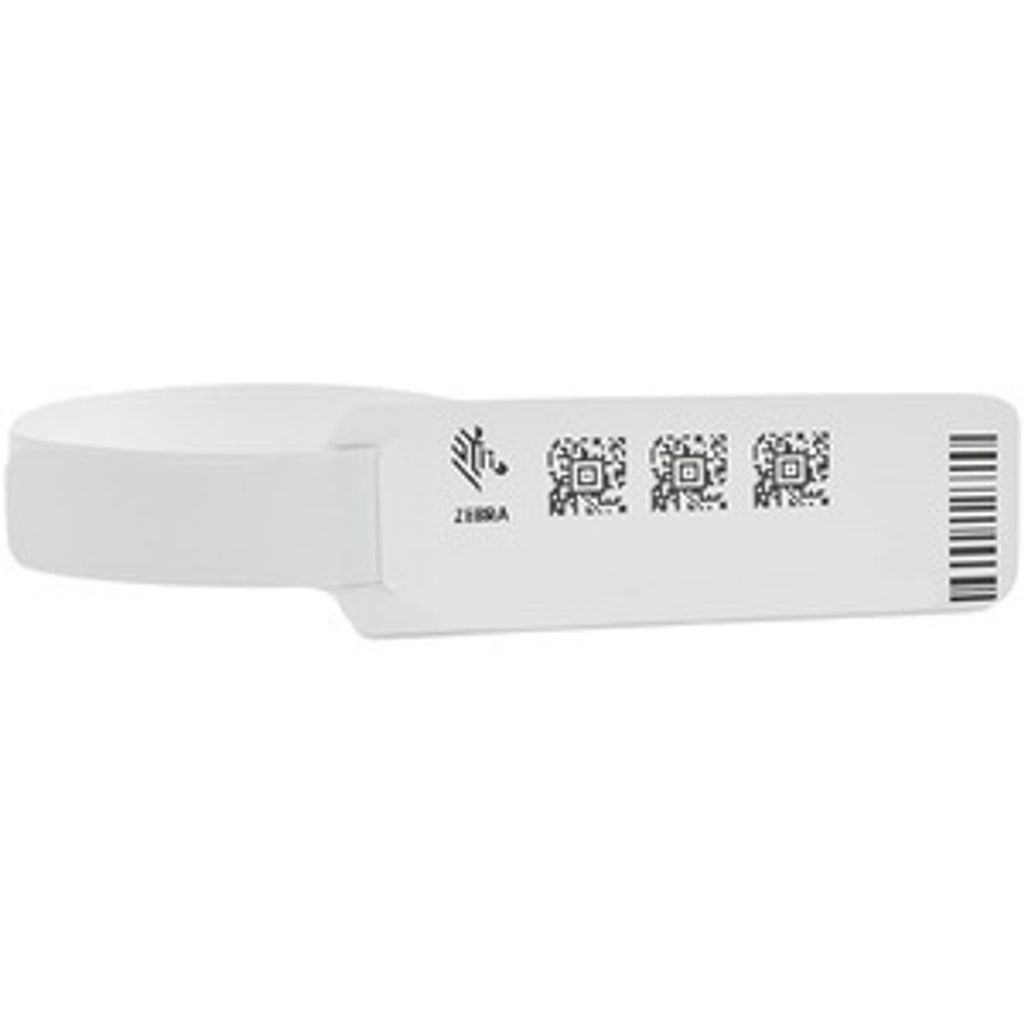 Zebra Z-Band Direct Wristband, Weiß, Polypropylen (PP), Wärmeübertragung, Zebra, 200 Stück(e), 25,4 x 279,4