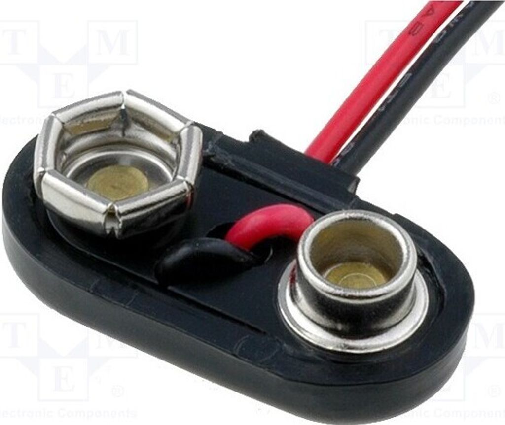 1x 6F22 Steckverbinder Variante: quer (niedrig) Größe: 6F22,6LR61 237-M Batterien