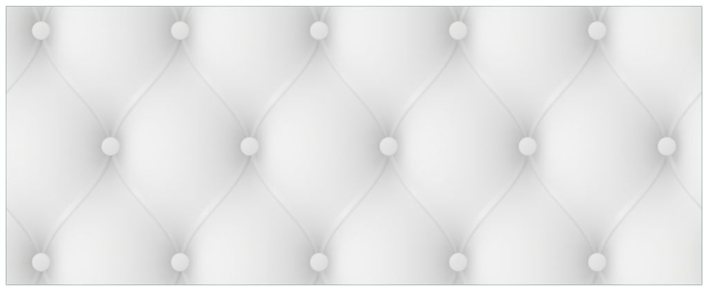 Wallario Wandbild aus Acryl, 200 x 80 cm, freischwebende Optik - Weiße Ledertür