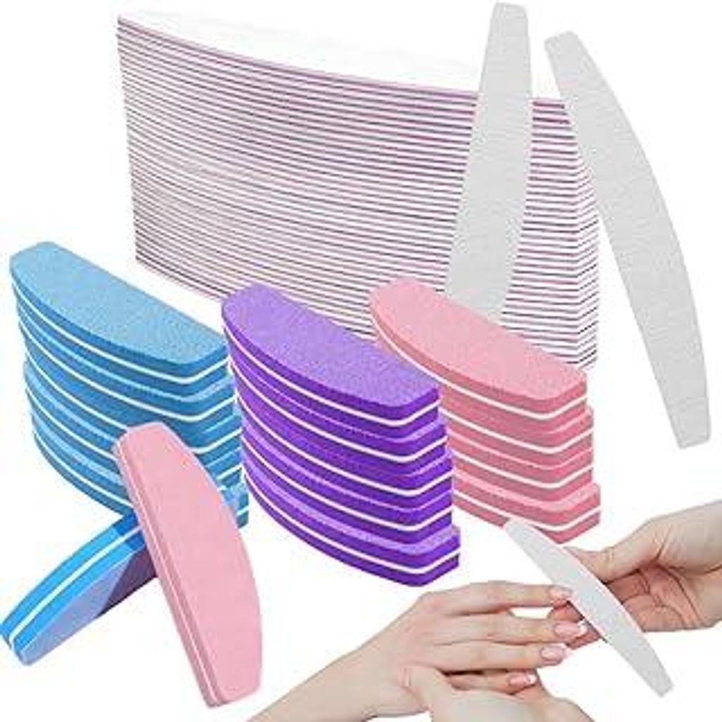 50 Stück Nagelfeile 100/180 Set, Nagelfeilen Für Gelnägel Buffer Für Nägel, Doppelseitige Nail File Nagel Buffer Nagelfeilen 100/180