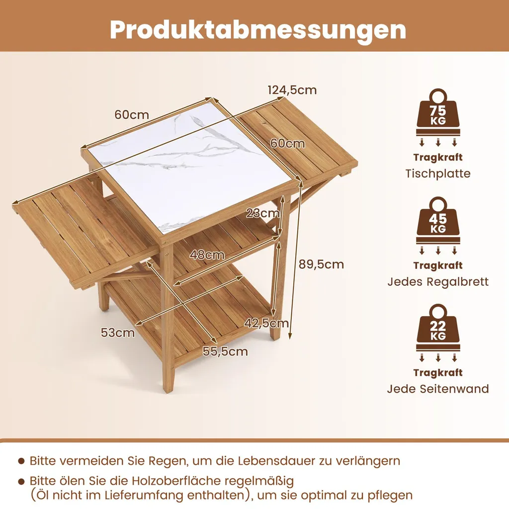 Table de camping pour barbecue portable, station de cuisine extérieure