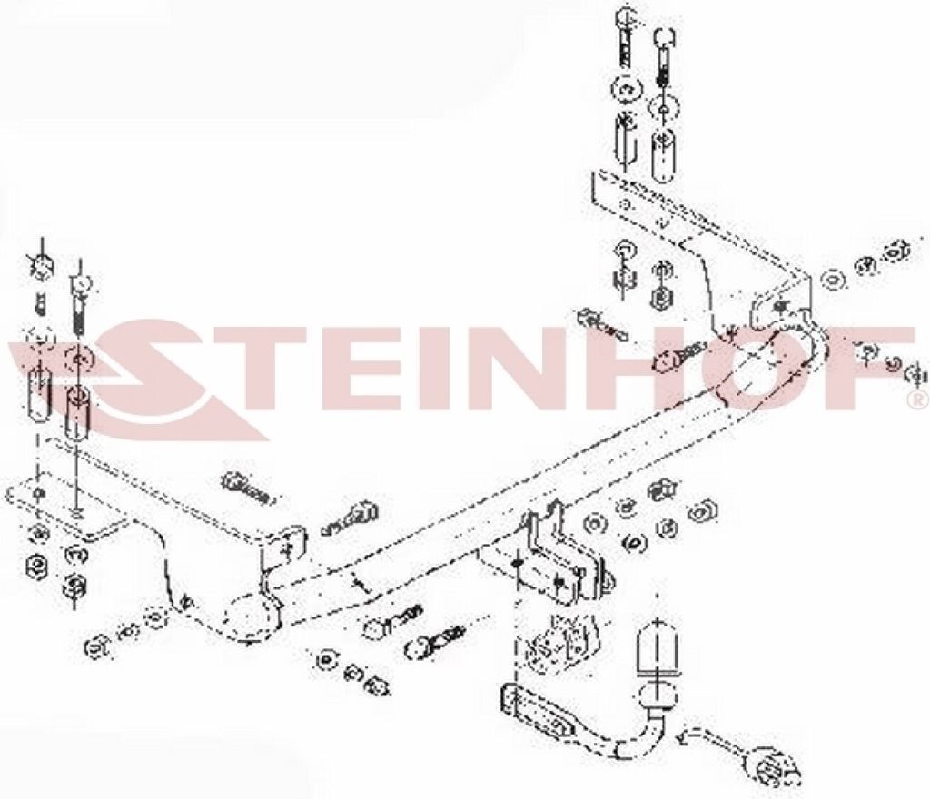 Z546402 Anhängerkupplung passend für FIAT Punto II 06/2003-2010 starr