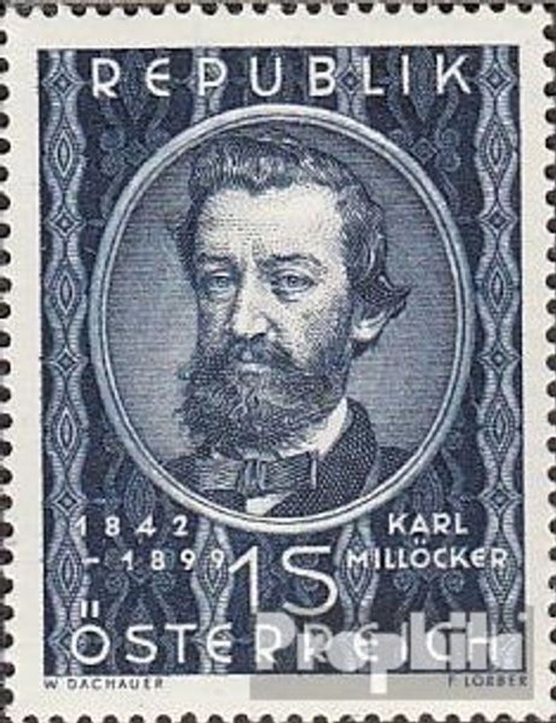 Briefmarken Österreich 1949 Mi 947 (kompl.Ausg.) gestempelt K. Millöcker