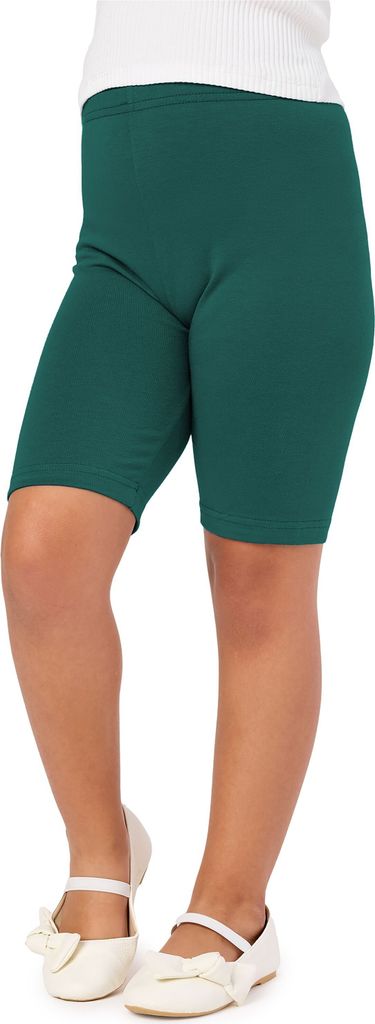 Merry Style Mädchen Kurze Leggings aus Viskose MS10-132 (Smaragdgrün, 128 cm)
