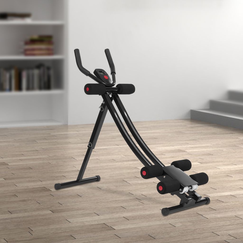 Klappbarer Bauchtrainer, Bauchtrainer, Bauchtrainingsgerät, Rückentrainer & Bauchmuskeltrainer