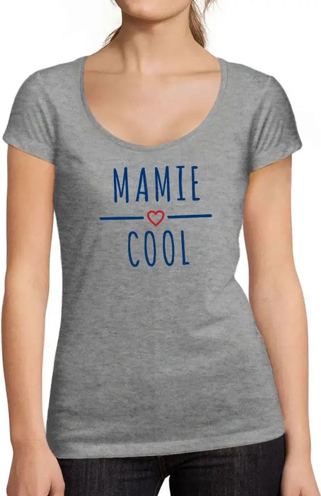 Damen Grafik T-Shirt Mamie Cool Öko-Verantwortlich Vintage Jahrgang Kurzarm Lustige Druck Geburtstag Geschenk Frau