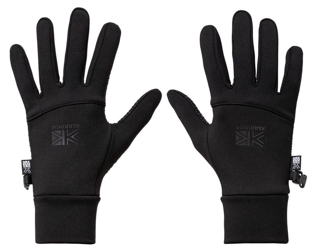 Karrimor - Thermo-Handschuhe für Damen, Fleece, Elastisch, Silikon GT15084 (M-L) (Schwarz)