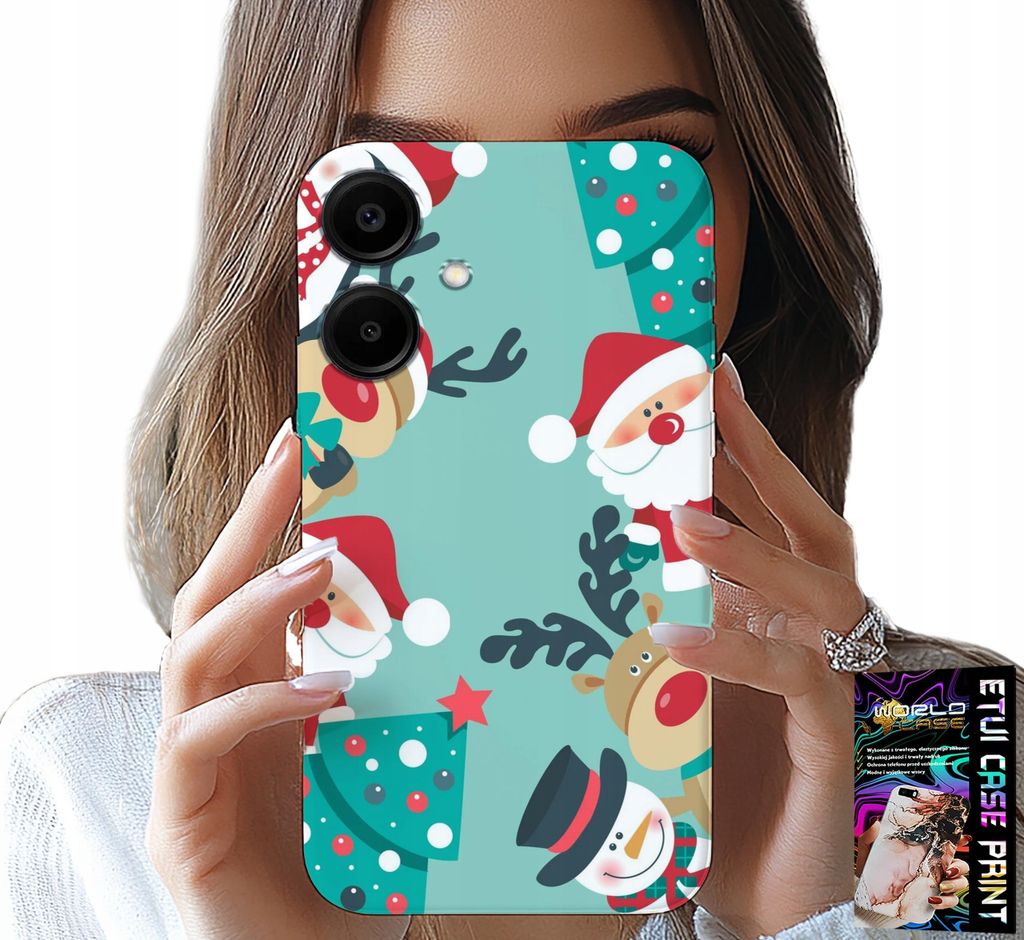 Hülle Für Samsung Galaxy A06 5G - Michael, Rentier Schneemann Weihnachten Designs