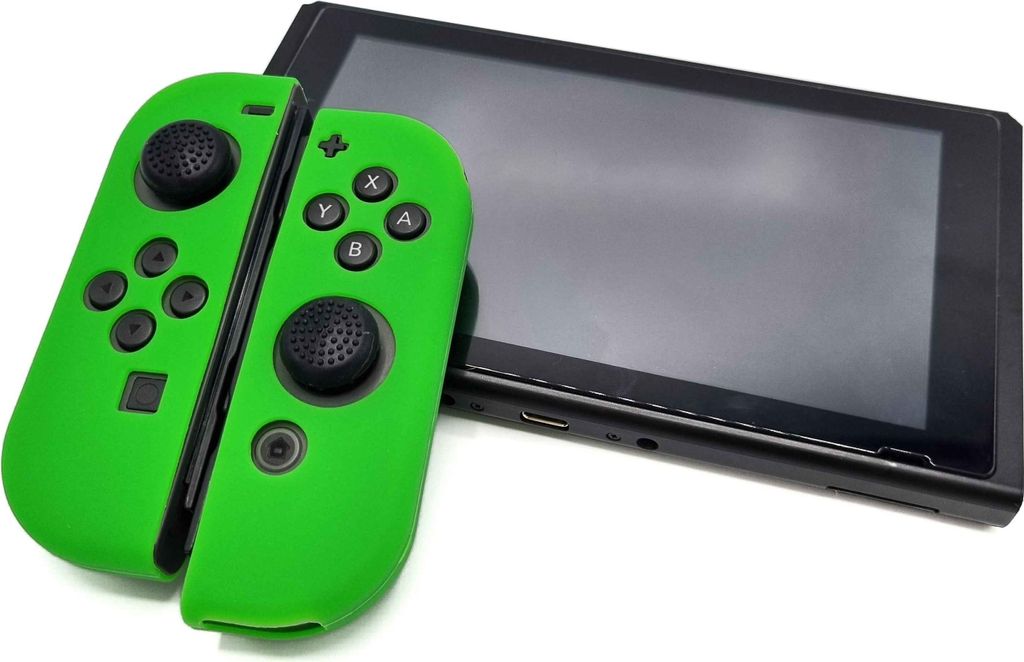 Hüllen & Skins für Nintendo Switch 1 – Performance-Gaming-Hülle – Soft Grip-Abdeckungen – Rutschfestes Joy-Con-Controller-Zubehör – Grün
