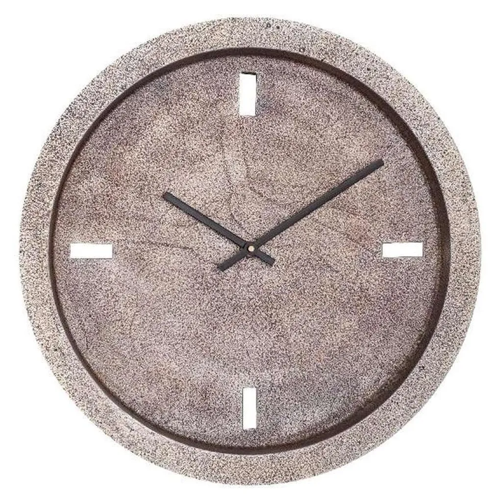 Horloge silencieuse et élégante PTMD Dorée - Décoration murale Aluminium