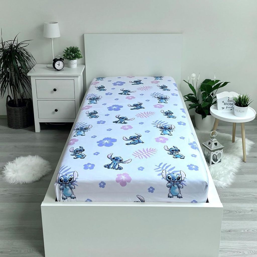 JERRY FABRICS Bavlnené prestieradlo Lilo and Stitch, 90/200 Obrázok produktu 2