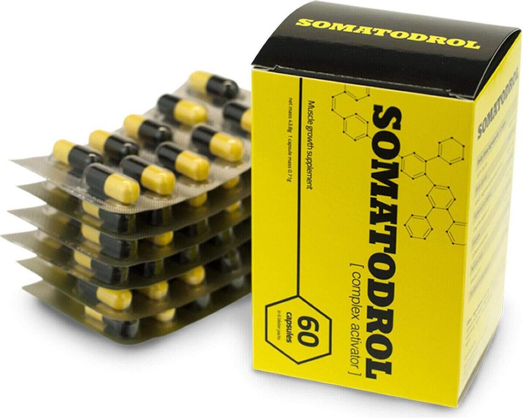 Somatodrol Nahrungsergänzungsmittel Masse Und Kraft Für Produktbild 