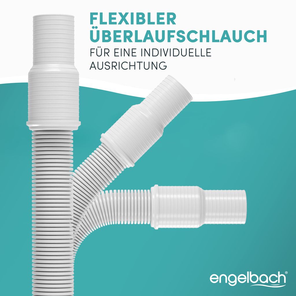 Engelbach Siphon für Küchenspüle mit Flexiblem Produktbild 6