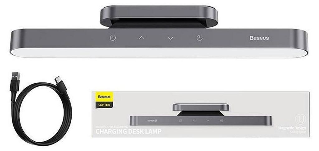 Baseus Magnetic Stepless Lamp, mit Touch Panel, grau Produktbild 