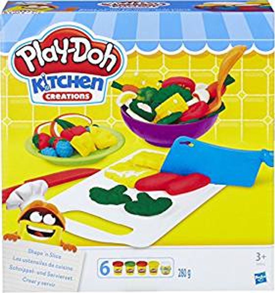 Play-Doh B9012EU4 Schnippel und Servierset Knete Kitchen Creations 