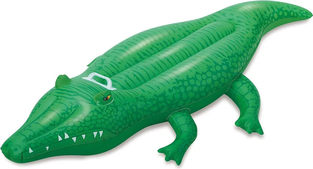 Jouet à chevaucher crocodile gonflable vert 145 cm - Jouets d'extérieur Jouet à chevaucher crocodile gonflable vert 145 cm - Jouets d'extérieur