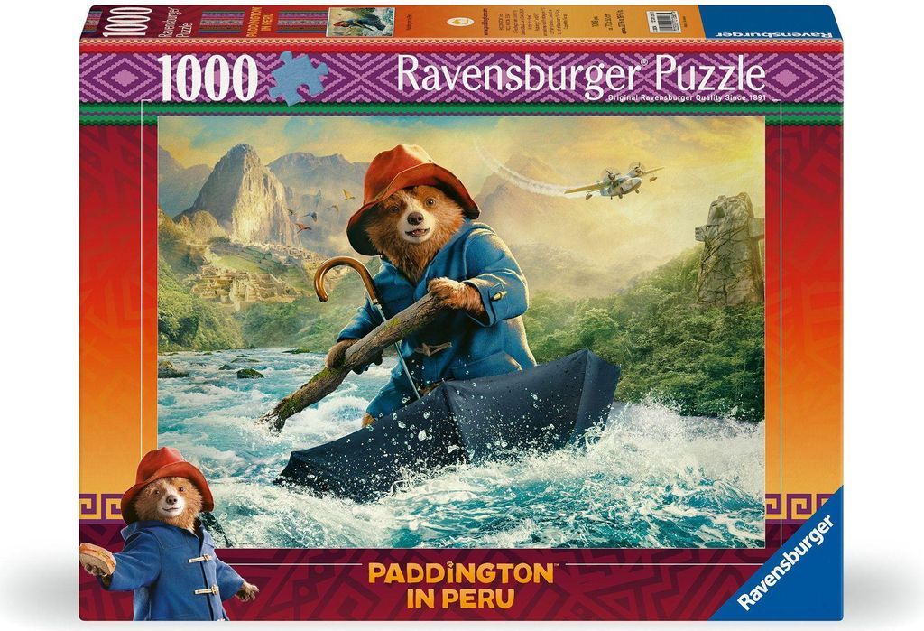 Ravensburger Puzzle 12001266 - Paddington in Peru - 1000 Teile Paddington-Bär Puzzle für Kinder und Erwachsene ab 14 Jahren