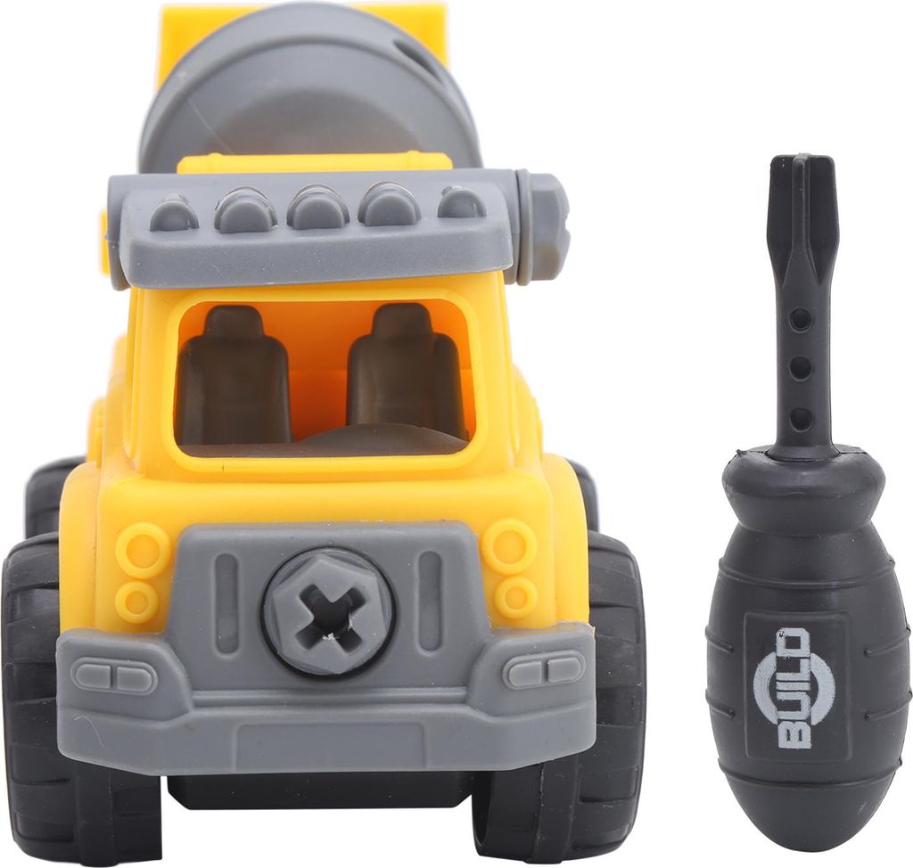 DIY Engineering Truck Spielzeug Kinder Kinder abnehmbare Auto Modell Bildung GeschenkeEngineering Mixer