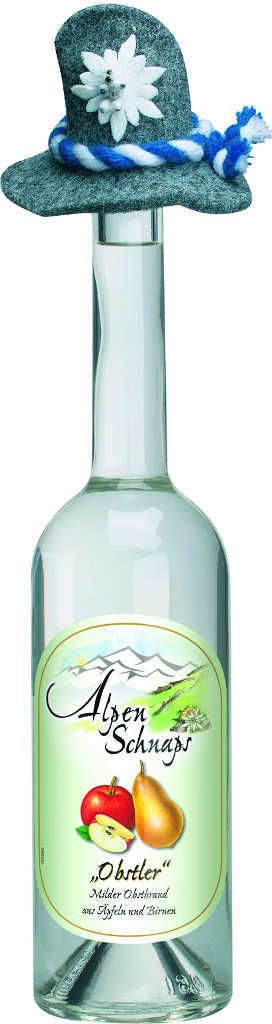 Alpenschnaps Steinbeisser Obstler Likör | 38 % vol | 0,5 l Produktbild 