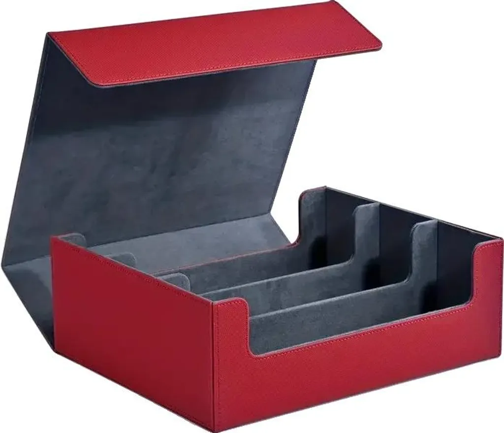 Boîte de Rangement pour Cartes à Collectionner - Capacité 1800+ Rouge