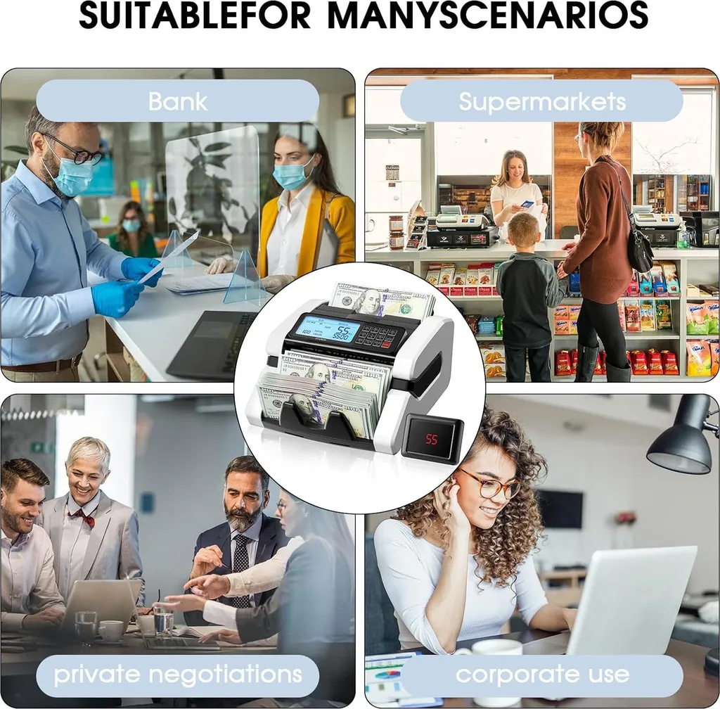 Compteuse de Billets pour Commerce et Restauration Multi-Devises