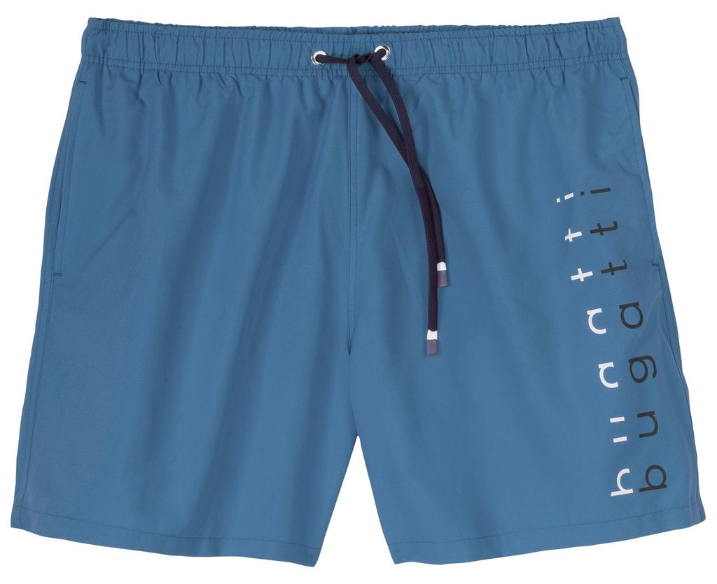 Bugatti Übergrößen Badeshorts blau Logoprint