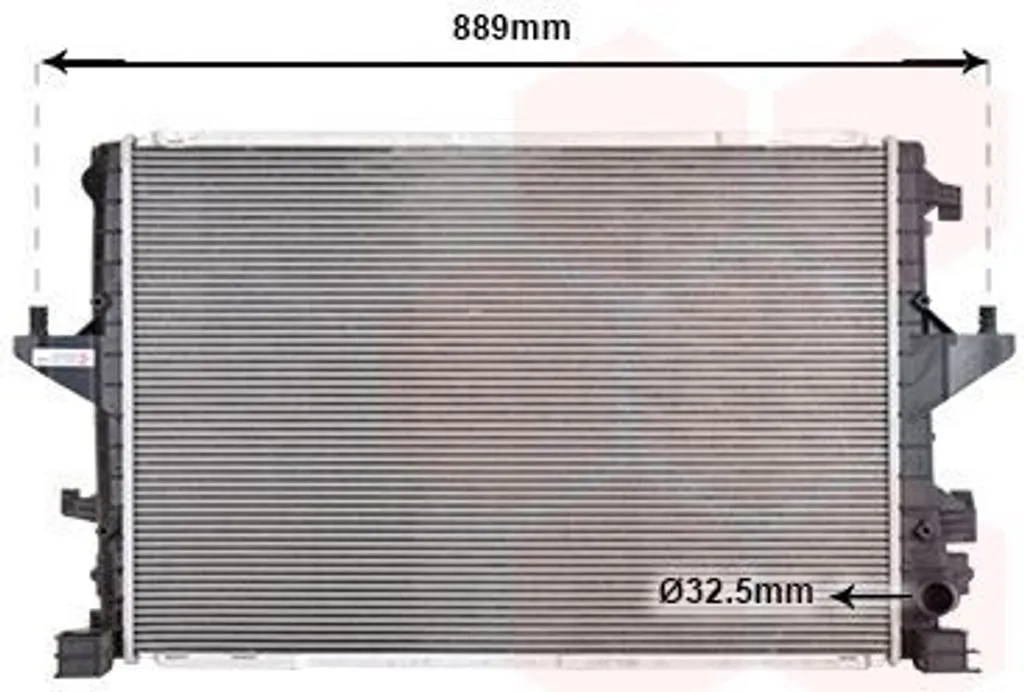 Radiateur à eau pour moteur VW Transporter VI et Multivan série SGB SGG