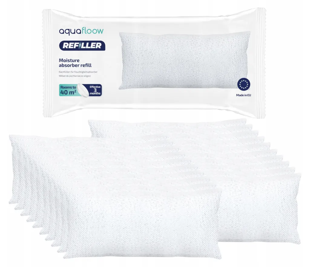 AquaFloow Refiller Cartouche Universelle Absorbeur d'Humidité 500g 20pcs