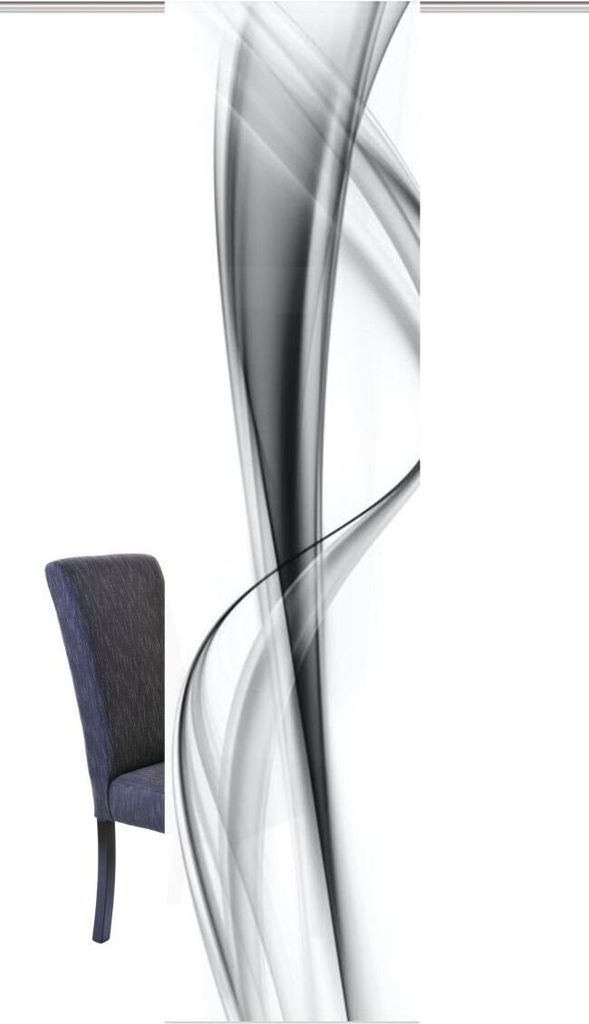 Home Wohnideen Schiebevorhang Digitaldruck Bourton 245 x 60 cm grau