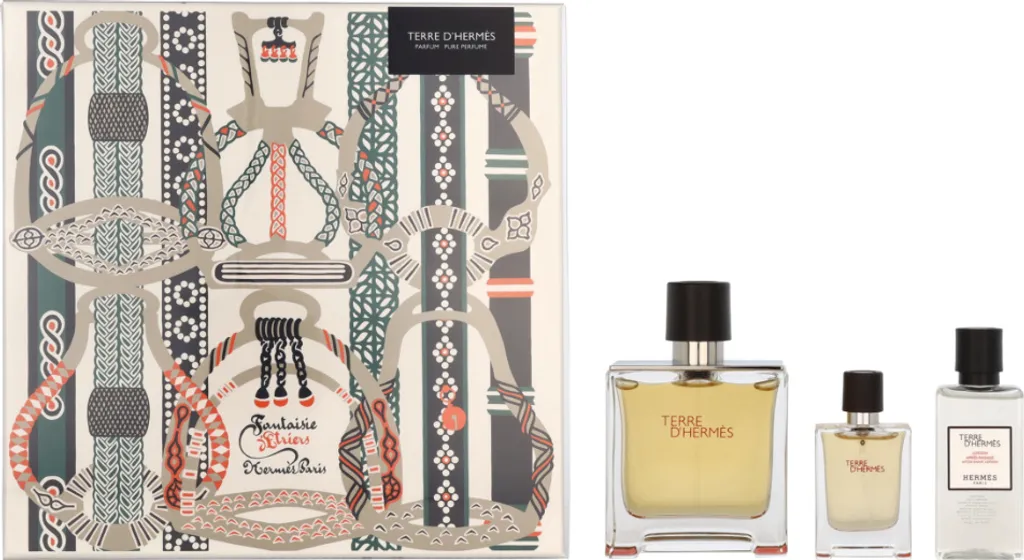 Terre d'Hermès Eau de Parfum 75 ml Flacon Rechargeable Set Luxe 3 Pièces
