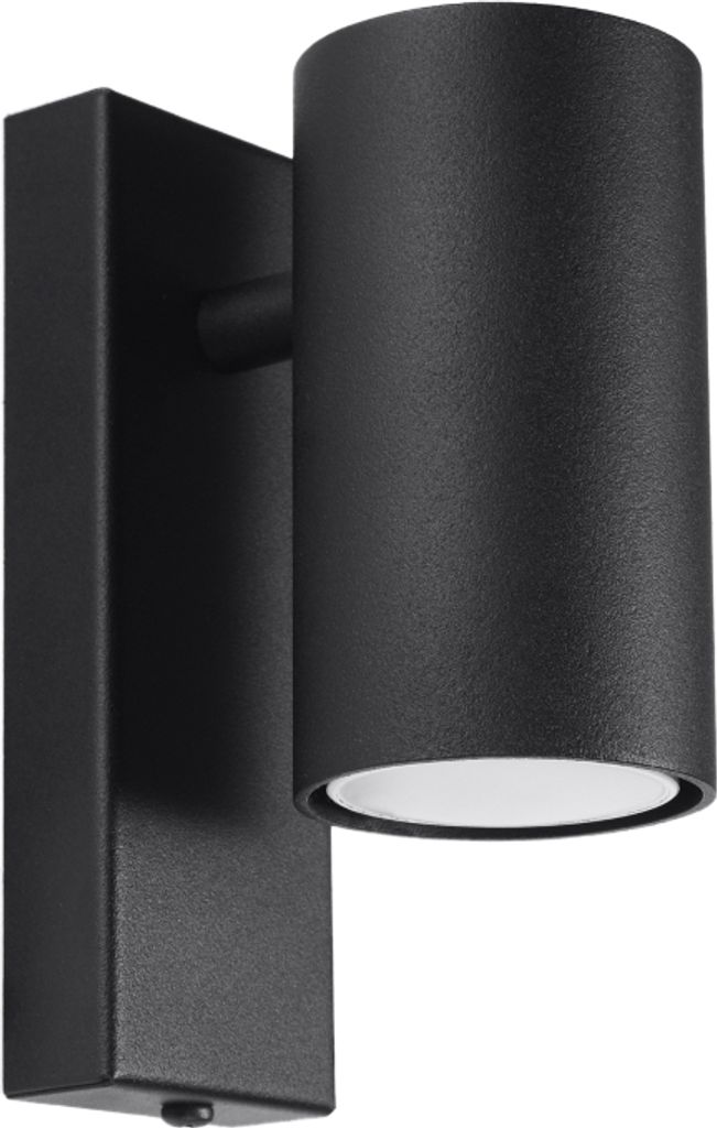 Wandleuchte UTTI schwarz 1xGU10 10W Stahl 15x10x6cm Sollux Lighting