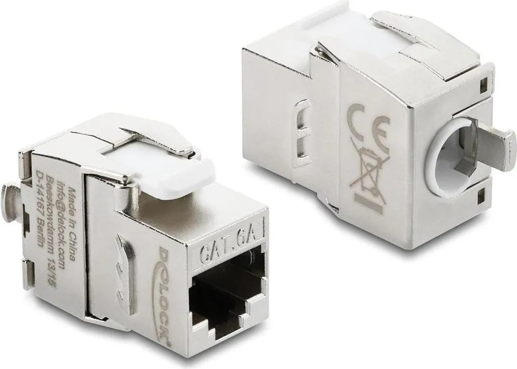 DELOCK Keystone Modul RJ45 BU < LSA Cat.6A werkzeugfrei