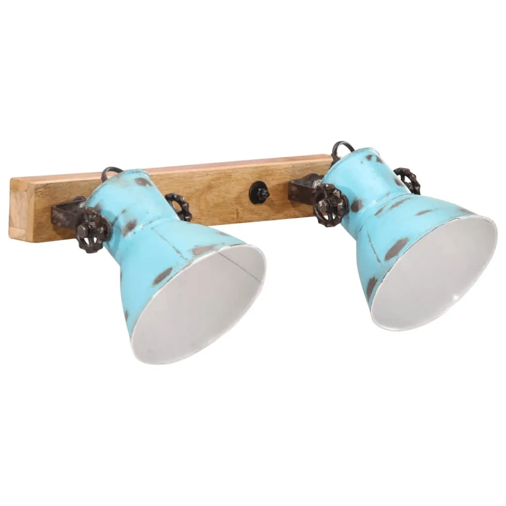 Offerta Applique vidaXL Blu Anticato 25W - Lampada Parete Industrial