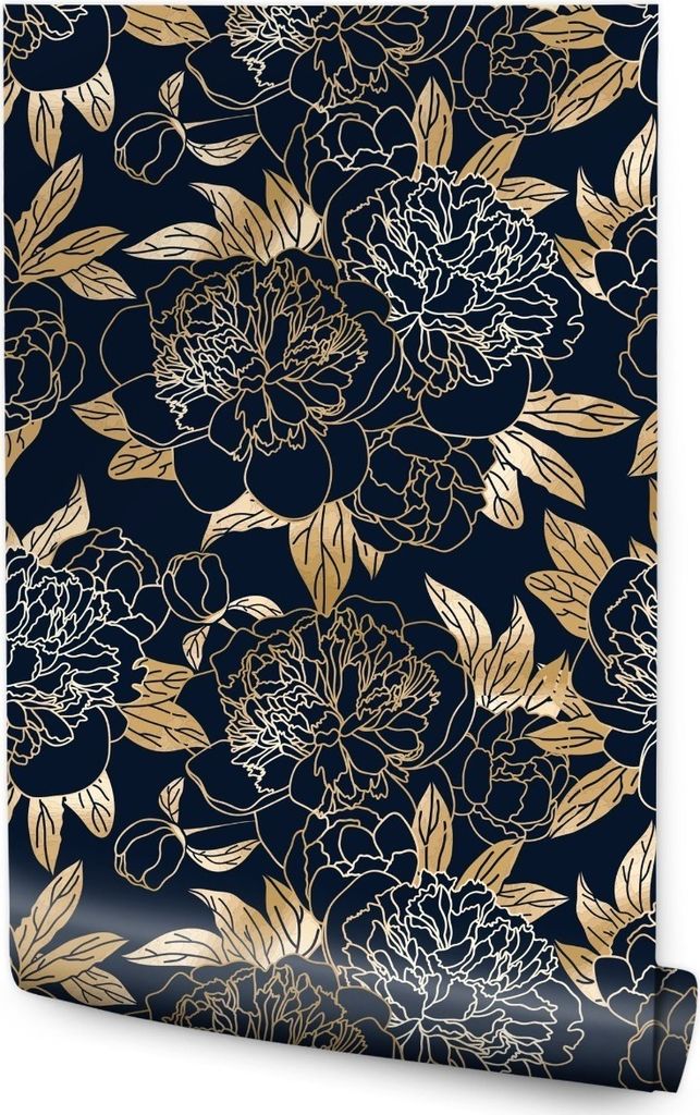 Muralo Vlies Tapete BLUMEN Blätter Pflanzen Wandtapete Glamour Stil