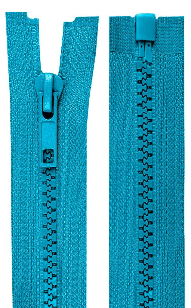 1 Reißverschluss Profil 5mm 70 cm teilbar, Autolock, himmelblau