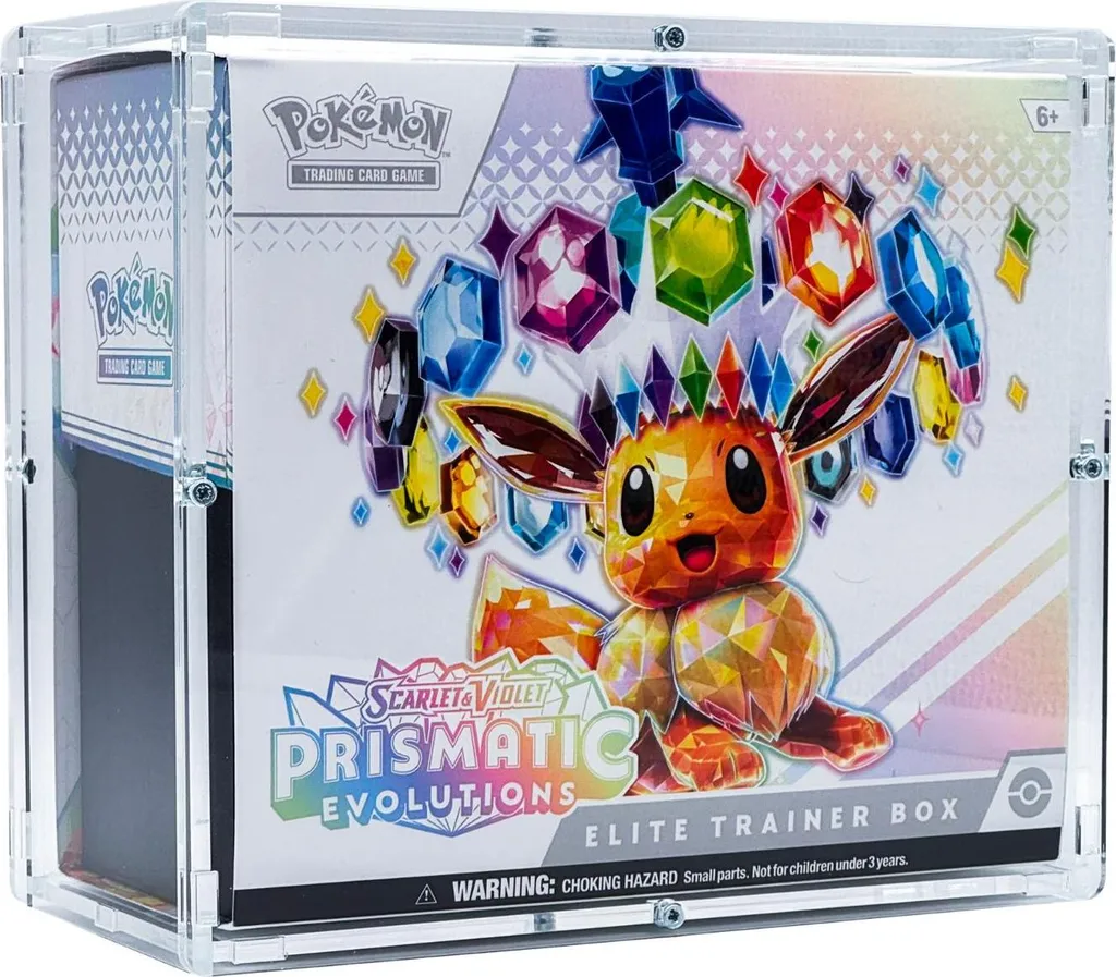 Protection ETB Pokémon Magnétique en Acrylique Rigide avec Anti-UV